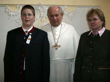 Foto mit Sakramentspender