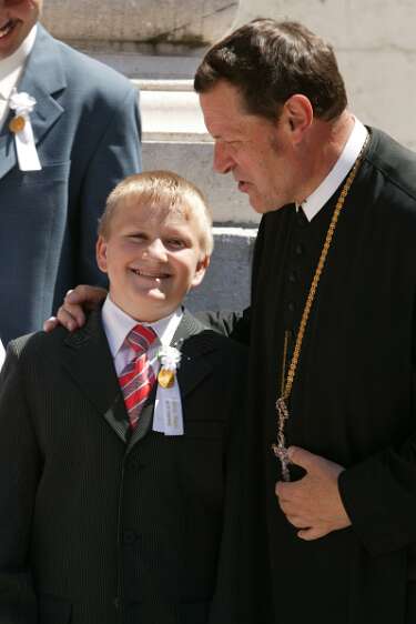 Firmung mit Abt P. Berthold um 10h