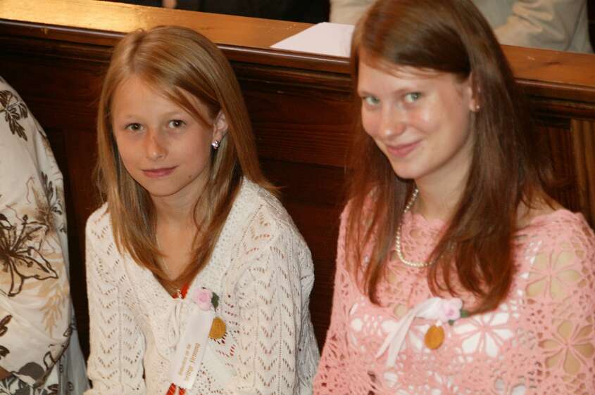 Firmung mit Abt P. Berthold und Prälat Vögt um 8h