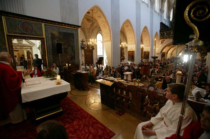 Firmung am 10.05.2008 mit den Äbten Heigl und Ellegast