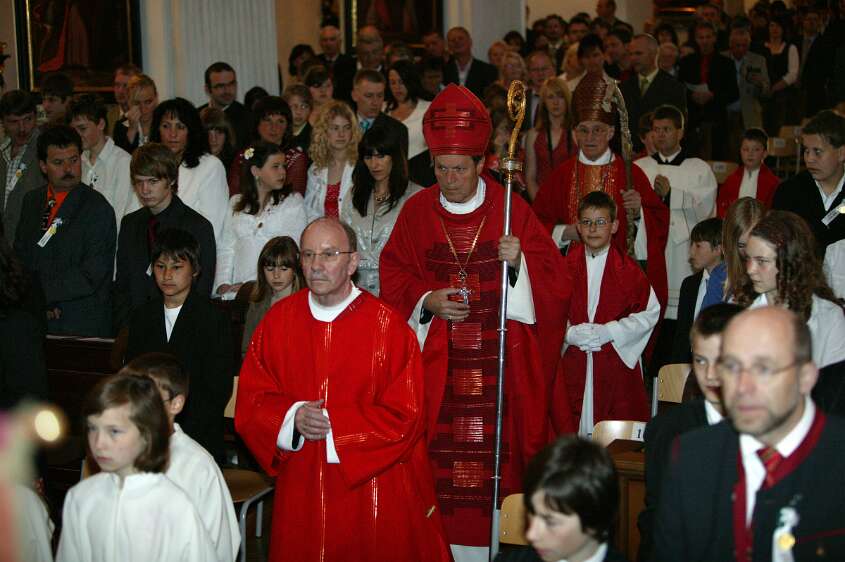 Firmung am 10.05.2008 mit den Äbten Heigl und Ellegast