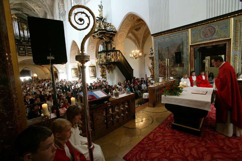 Firmung am 10.05.2008 mit den Äbten Heigl und Ellegast