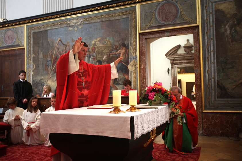 Firmung f�r Angeh�rige der Pfarre Seitenstetten