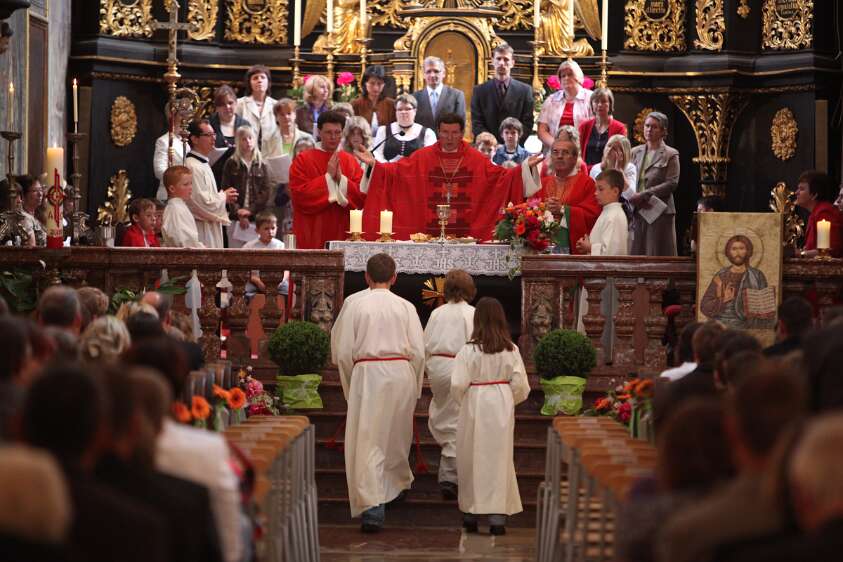 Firmung f�r Angeh�rige der Pfarre Seitenstetten