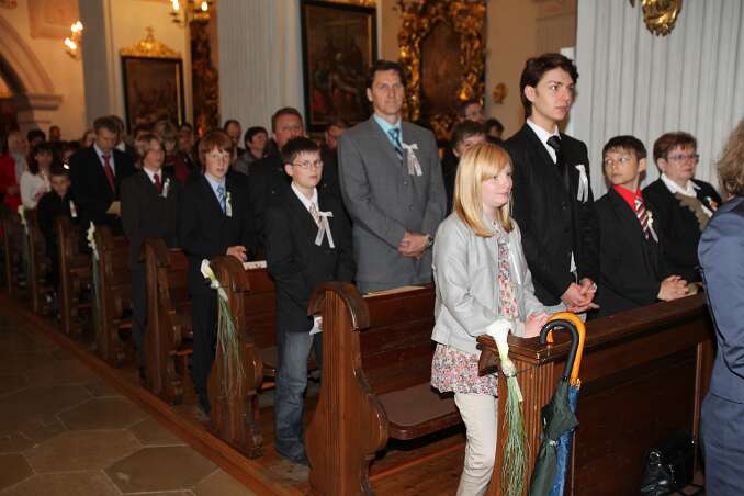 Firmung mit Abt Berthold Heigl und Bischof Philip Anyolo