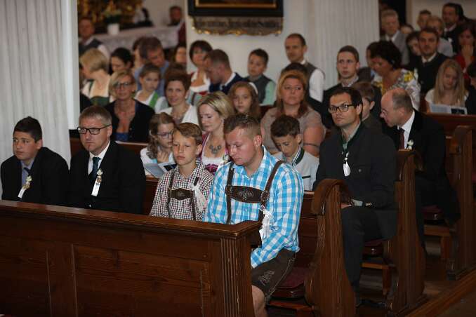 Firmung mit Abt Petrus und Altabt Berthold