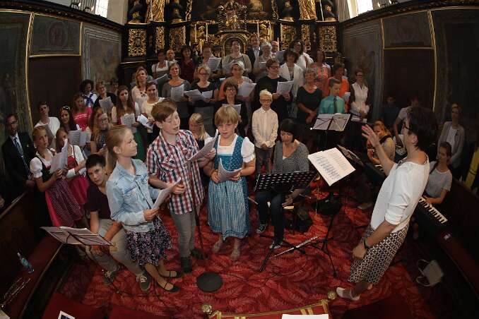 Firmung mit Abt Petrus und Altabt Berthold