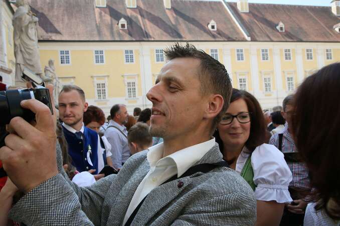 Firmung mit Abt Petrus und Altabt Berthold