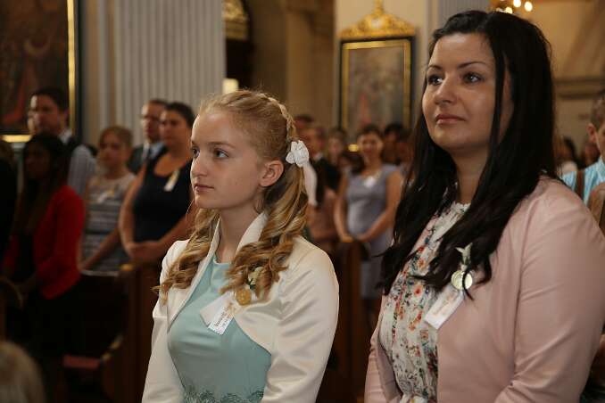 Firmung mit Abt Petrus und Altabt Berthold