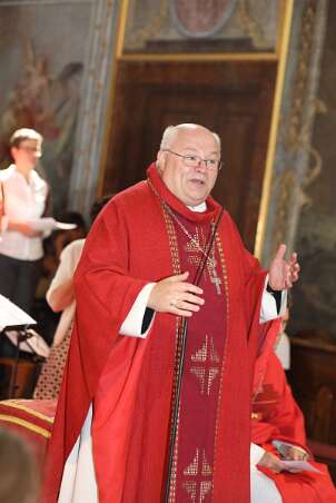 Firmung mit Abt Petrus und Altabt Berthold