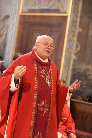 Firmung mit Abt Petrus und Altabt Berthold