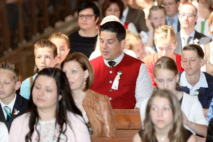 Firmung mit Abt Petrus und Altabt Berthold