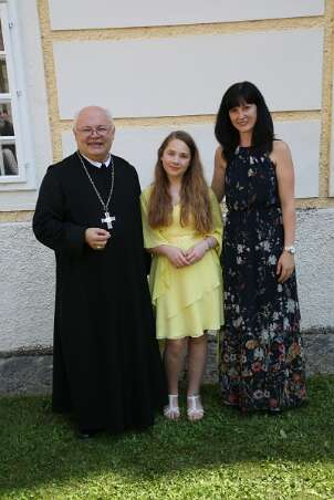 Firmung mit Abt Petrus und Altabt Berthold