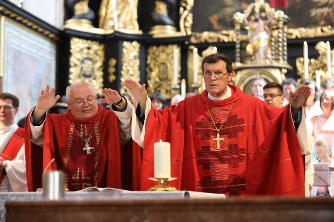 Firmung mit Abt Petrus und Altabt Berthold