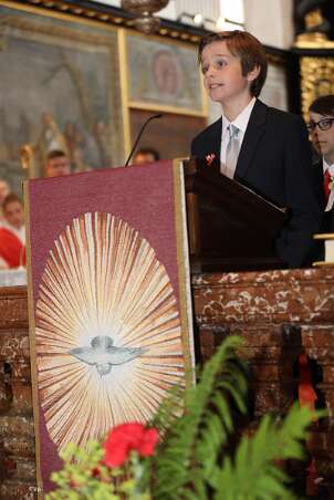 Firmung mit Abt Petrus und Altabt Berthold