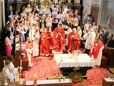 DekanatsFirmung mit Abt Petrus und Altabt Berthold