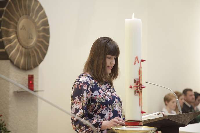 Einweihung der Phil.-Theol. HS BXVI. Heiligenkreuz 2. Lesung 1 Joh 3,18-24 (auf polnisch)