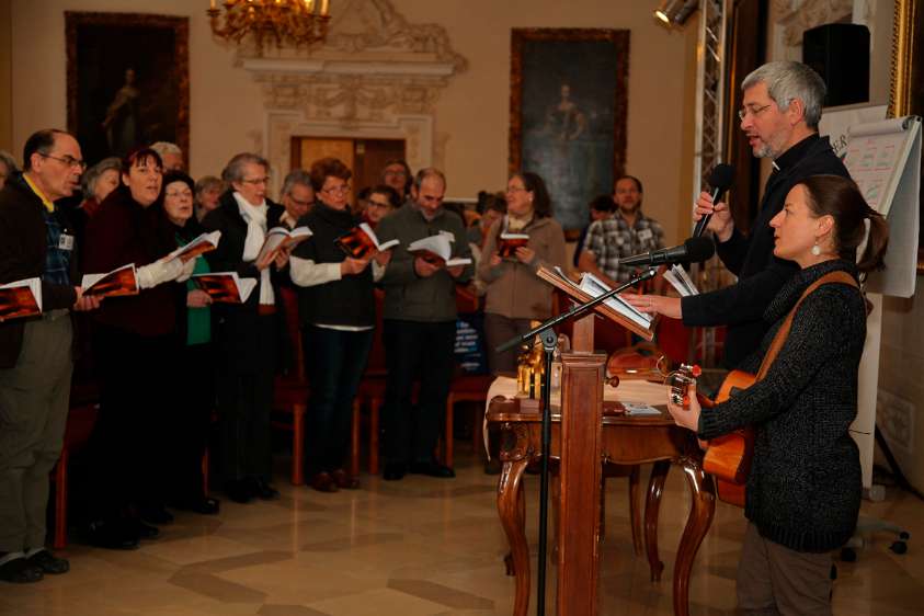 Radio Maria Missionstag im Stift Heiligenkreuz Laudes im Kaisersaal
