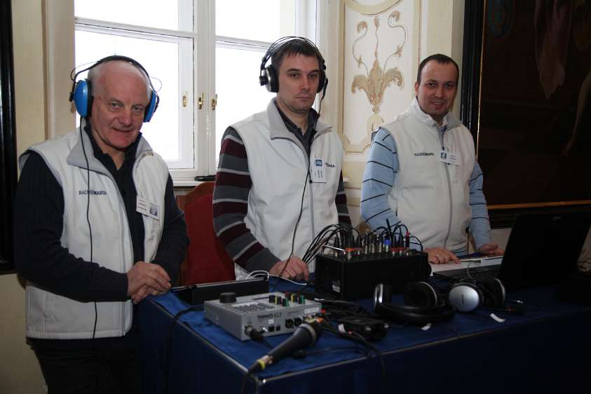 Radio Maria Missionstag im Stift Heiligenkreuz Technik: Bernhard Grimm, Daniel Perčić und Albert Röder.
