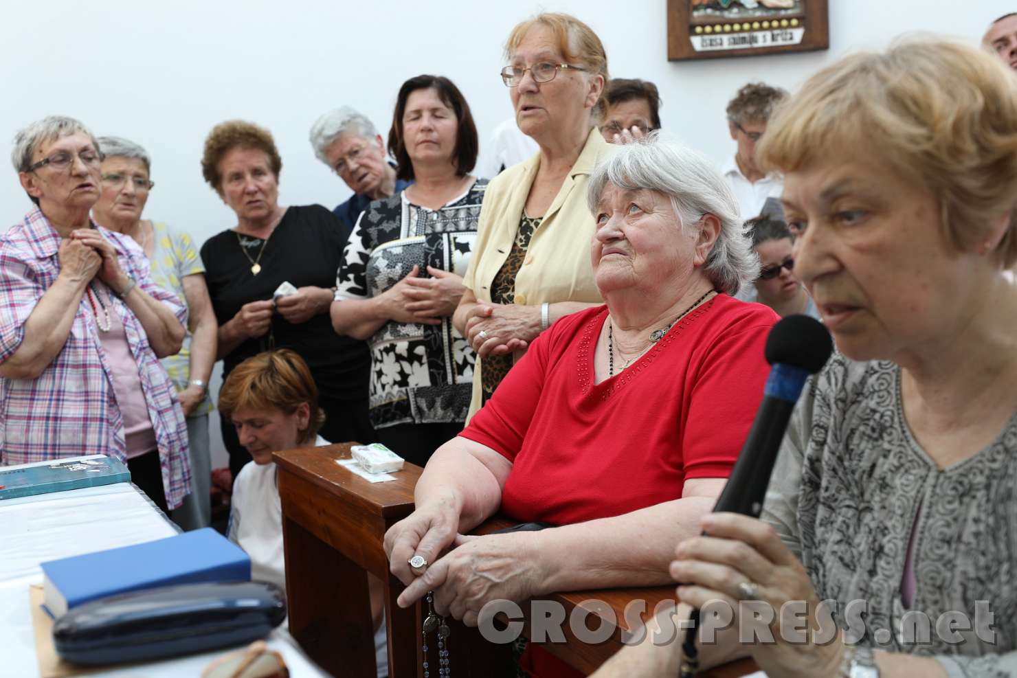 2017.06.16_15.37.49.jpg - Die Seherin Živka während der Erscheinung.
