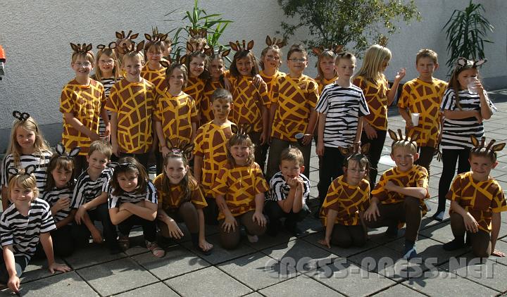 2008.06.12_16.20.03_01.JPG - Die kleinen Tiere der Savanne ruhen sich zwischen zwei Proben ein wenig im Schulhof aus.