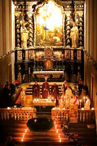 Rorate-Messe in der Stiftskirche Seitensttetten